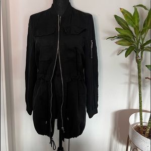 Zara TRF Cargo Drawstring Lightweight Jacket